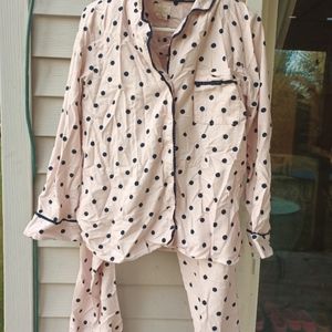Kate Spade polka dot pajama set Large